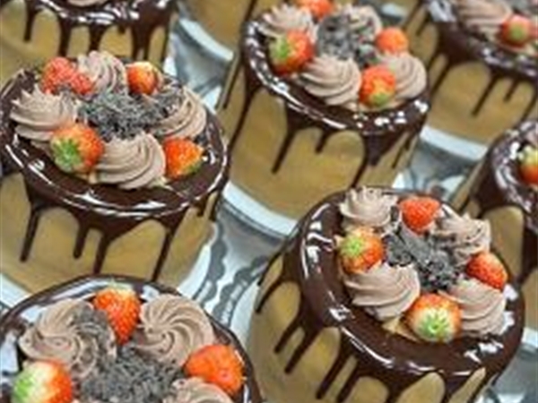 Chocolade drip taartje 6 pers